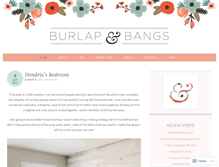 Tablet Screenshot of burlapandbangs.com